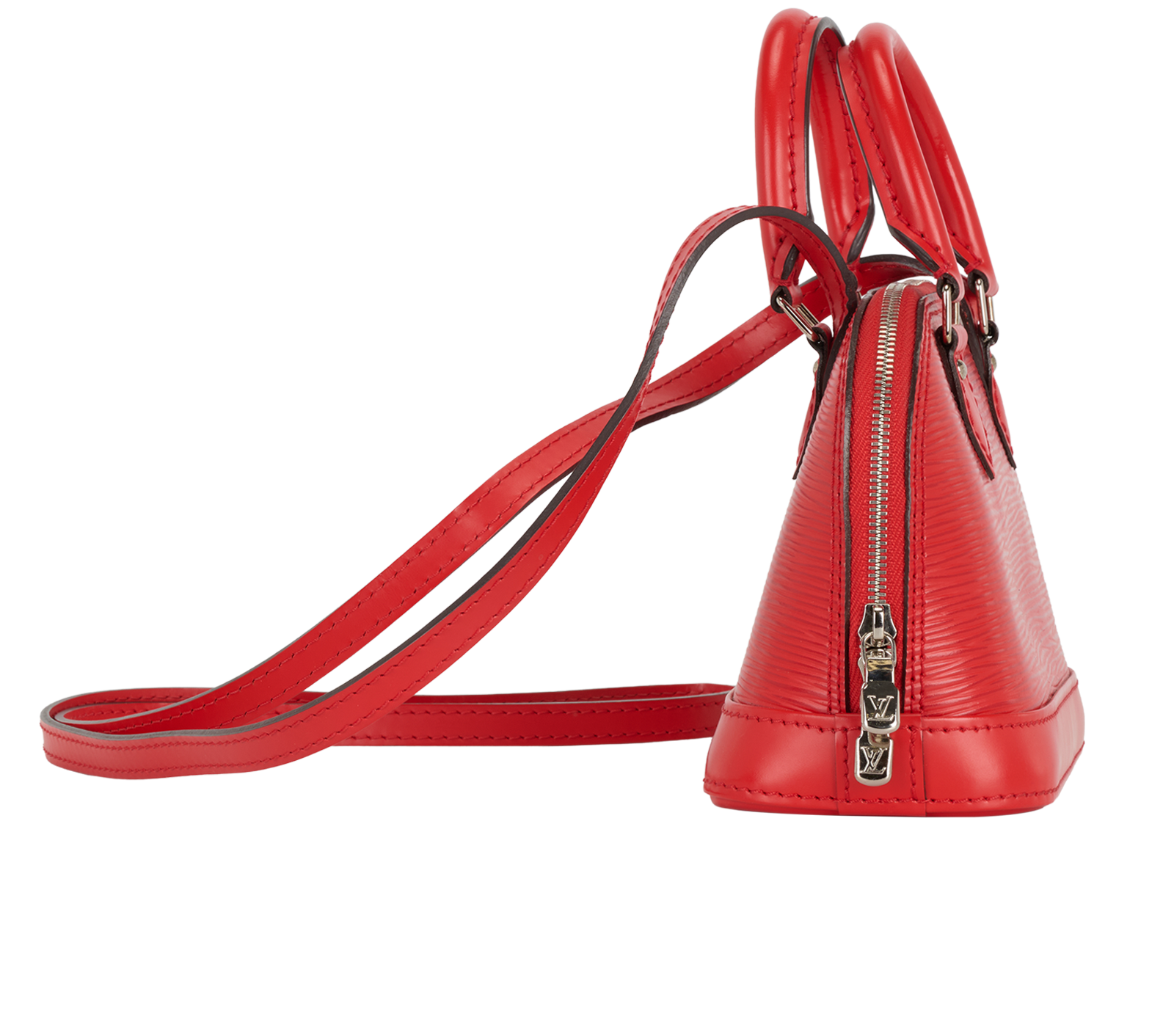 Nano Alma, &pound;895, Handbags, Red, Leather, Side view